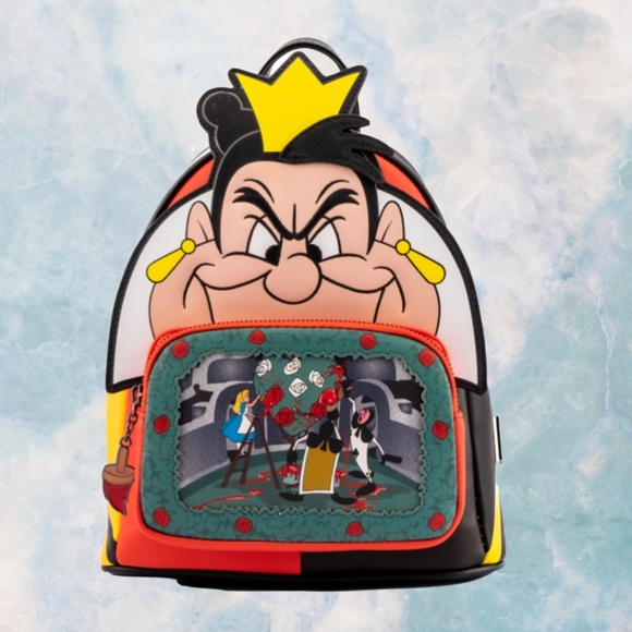 Loungefly Disney Villains Scenes Series Queen Of Hearts Mini Backpack and Wallet main image 5